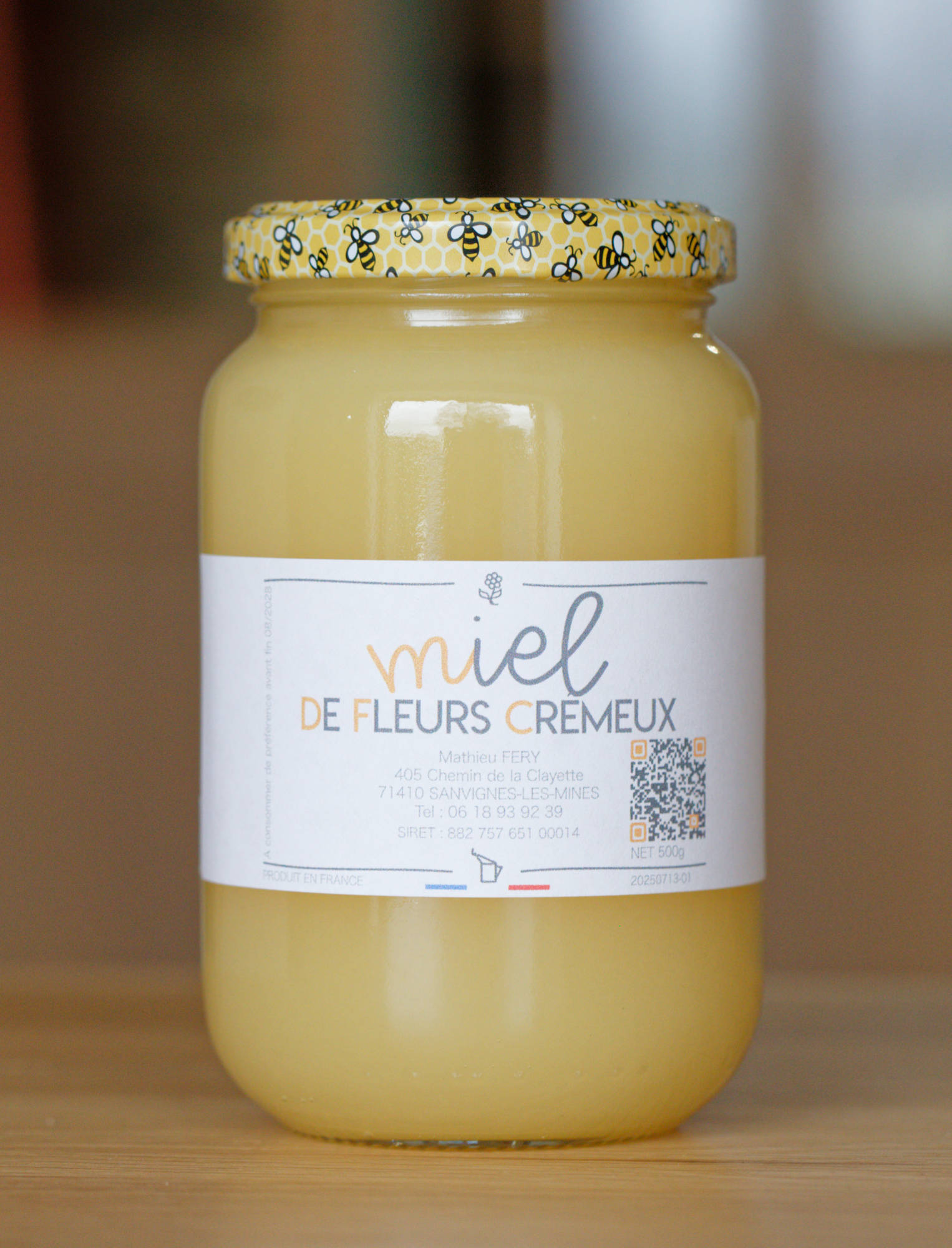 Pot de miel crémeux